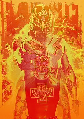 Rey Mysterio wrestling poster art