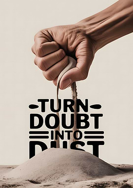 Turn Doubt Into Dust Motivation Poster