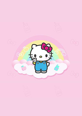 hello kitty rainbow cloud