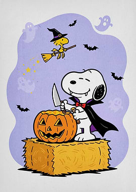 Snoopy Halloween Pumpkin Carving