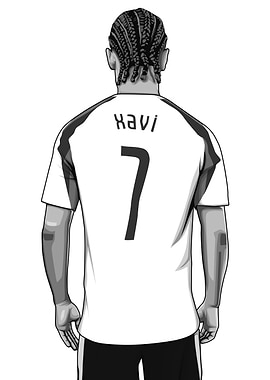 Xavi Simons Black and White Version