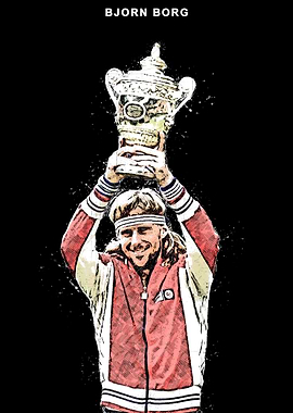 Bjorn Borg Wimbledon Champion