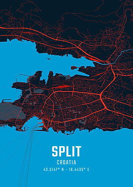 Split City Map