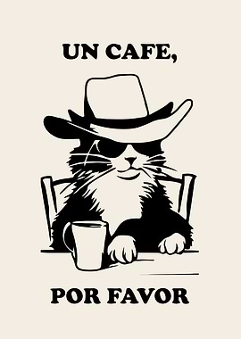 Cool Cat Coffee Por Favor