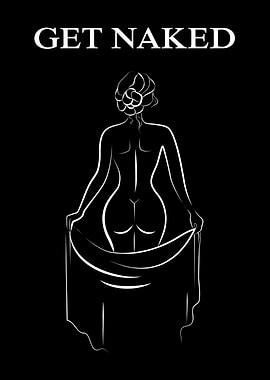Get Naked Minimalist Art