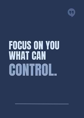 Focus on You Motivational Quote