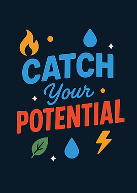 Catch Your Potential Motivational Graphic