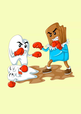 Tooth vs Chocolate Boxing Match