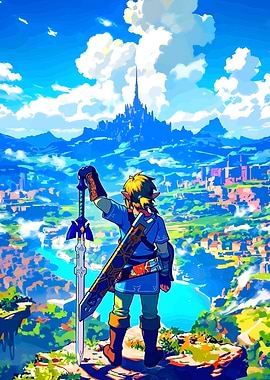 Link with Master Sword, Hyrule Castle
