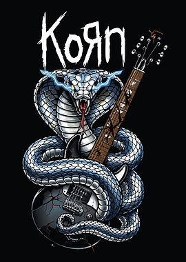Korn Band Snake Guitar Artwork