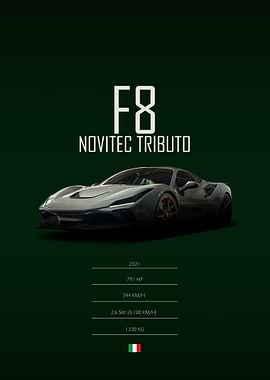 2021 Ferrari F8 Novitec Tributo