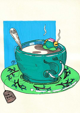 Tea Time with a Frog