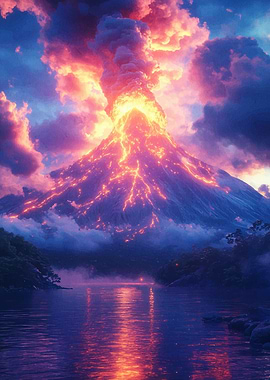 Volcanic Eruption Landscape