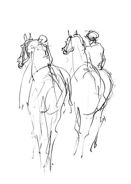 Horseback Riders Sketch