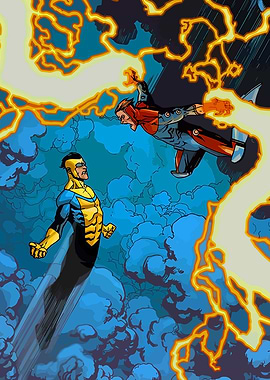 Invincible Comic Book Fight Scene