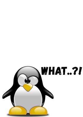 What..? – Funny Penguin Art