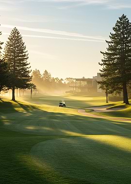 Golf Course at Sunrise