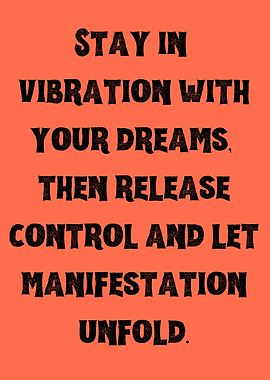 Manifestation Unfold Inspirational Text Art