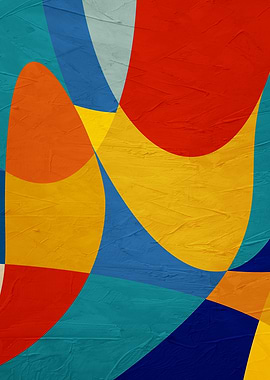 Abstract Geometric Colorful Art