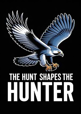 Eagle with motivational quote