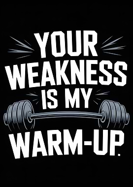 Your Weakness Is My Warm-Up