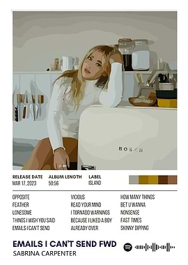 sabrina caprenter Emails I Can't Send FWD Album Cover