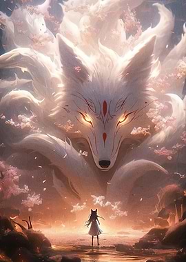 Anime Girl Nine-Tailed Fox