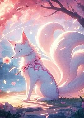 Nine-tailed Fox Cherry Blossom