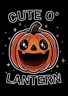 Cute O' Lantern Halloween Illustration