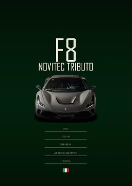 2021 Ferrari F8 Novitec Tributo