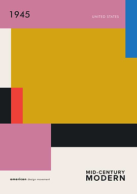 Mid-Century Modern Abstract Art 1945