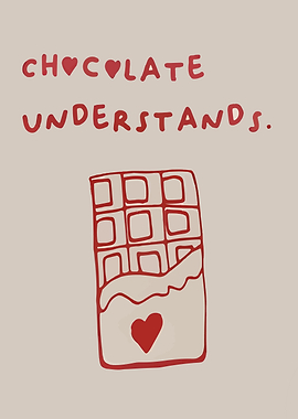 Chocolate Understands - Sweet Treat Illustration