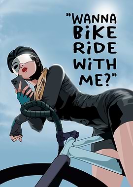 Bike Ride Invitation Art