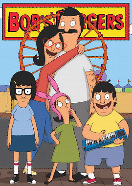 Bob's Burgers Family Portrait Cartoon