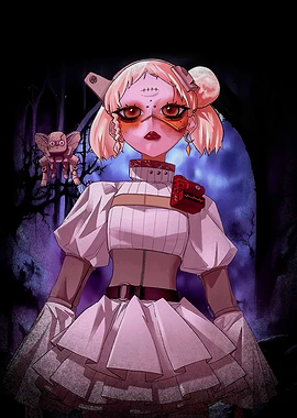 Anime Girl with Steampunk Companion