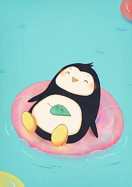 Cute Penguin Relaxing Float