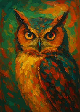Fiery Watcher Owl