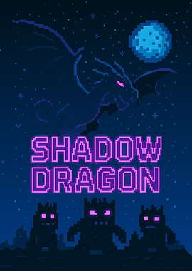 Shadow Dragon Pixel Art