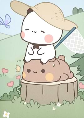 Cute Cartoon Bears Nature