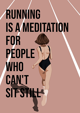 Running Meditation Art