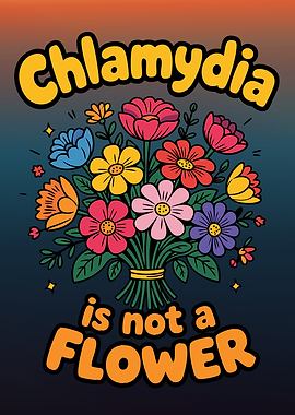 Chlamydia is Not a Flower - Health Awareness Floral