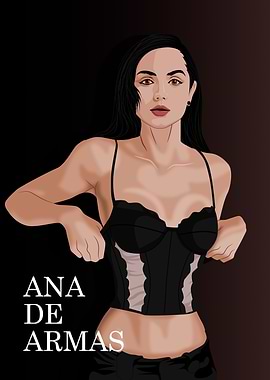 Ana de Armas digital portrait