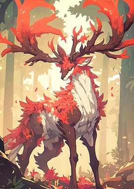 Autumnal Deer Forest