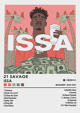 21 Savage - ISSA Album Cover