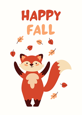 Happy Fall Fox