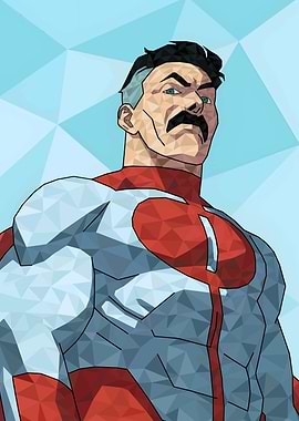 Omni-Man Polygon Art