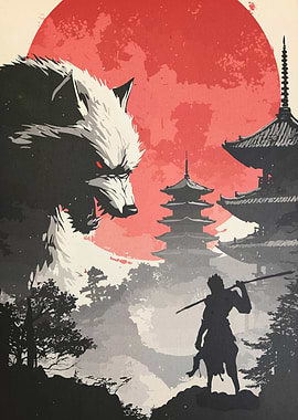 Wolf Warrior Japanese Landscape