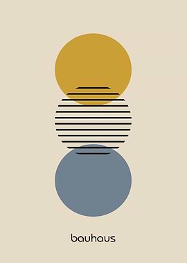 Bauhaus Style Abstract Circles