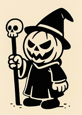 Halloween Pumpkin Wizard
