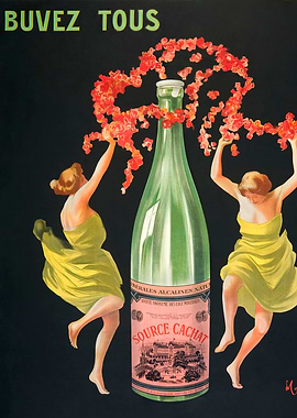 Vintage French Beverage Advertisement Poster